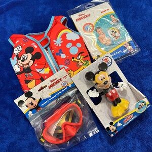 Disney Junior’s Mickey Mouse Swim Vest, Beach Ball, Swim Mask & Water Swimmer.